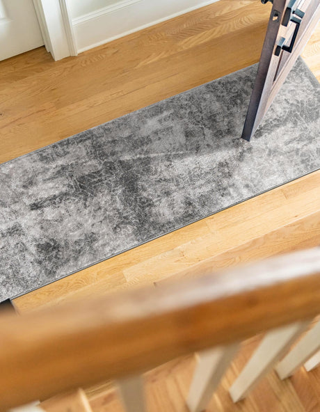 Dark Gray 2' x 9' 10 Sofia Runner Area Rug Durable Easy Clean Stain Resistant Unique Carpet for Affordable Interior Home Design for Sale at Rug Engine