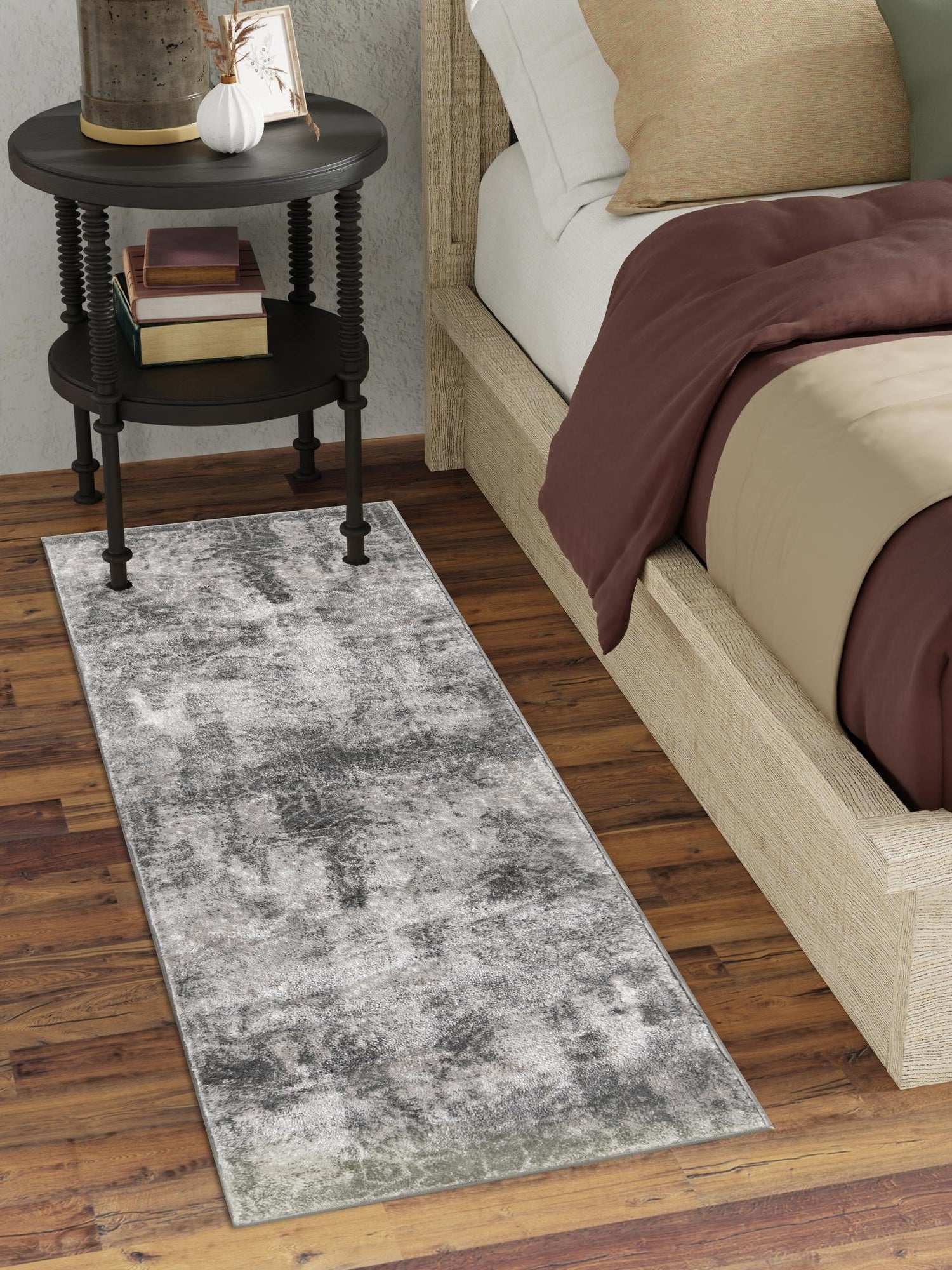 Dark Gray 2' x 13' 1 Sofia Runner Area Rug Durable Easy Clean Stain Resistant Unique Carpet for Affordable Interior Home Design for Sale at Rug Engine