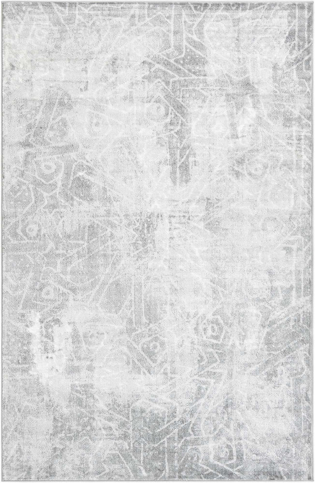 Dark Gray 5' 3 x 8' Sofia Rectangle Area Rug Durable Easy Clean Stain Resistant Unique Carpet for Affordable Interior Home Design for Sale at Rug Engine