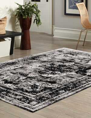 Black 5' 3 x 8' Sofia Rectangle Rug