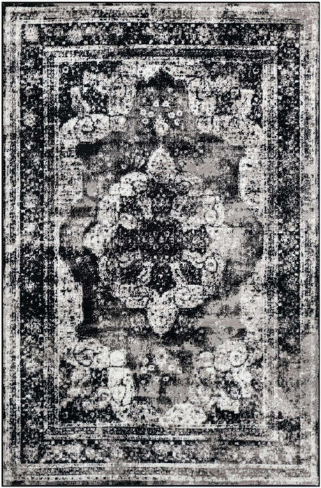 Black 5' 3 x 8' Sofia Rectangle Rug