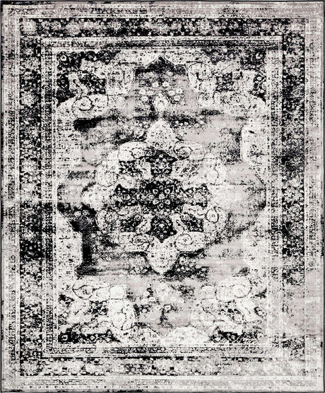 Black 8' x 10' Sofia Rectangle Rug