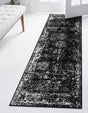Black 3' x 12' Sofia Runner Rug