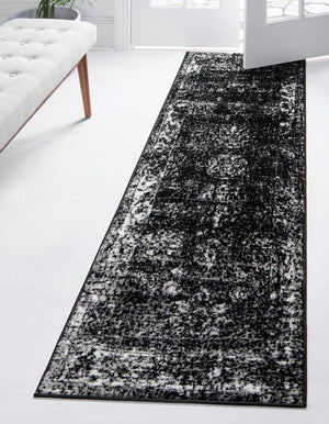 Black 2' x 8' Sofia Runner Rug