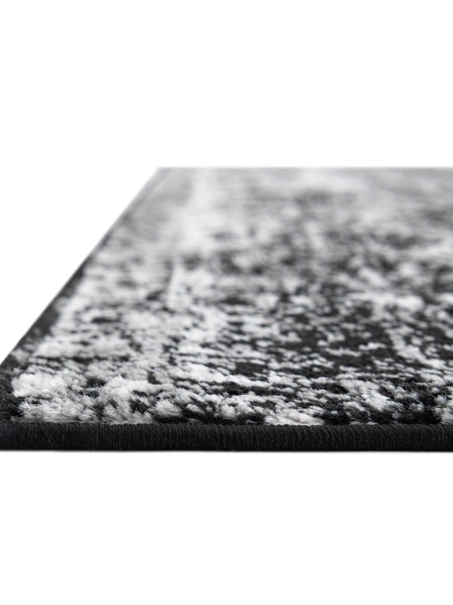 Black 2' x 8' Sofia Runner Area Rug Durable Easy Clean Stain Resistant Unique Carpet for Affordable Interior Home Design for Sale at Rug Engine