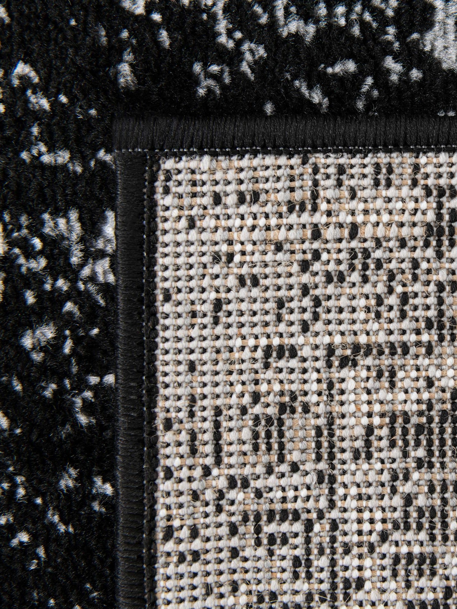 Black 2' x 8' Sofia Runner Area Rug Durable Easy Clean Stain Resistant Unique Carpet for Affordable Interior Home Design for Sale at Rug Engine