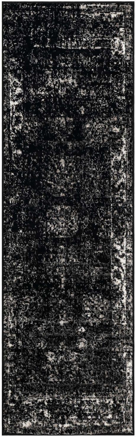 Black 2' x 7' Sofia Runner Rug