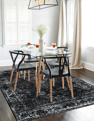 Black 8' x 10' Sofia Rectangle Rug