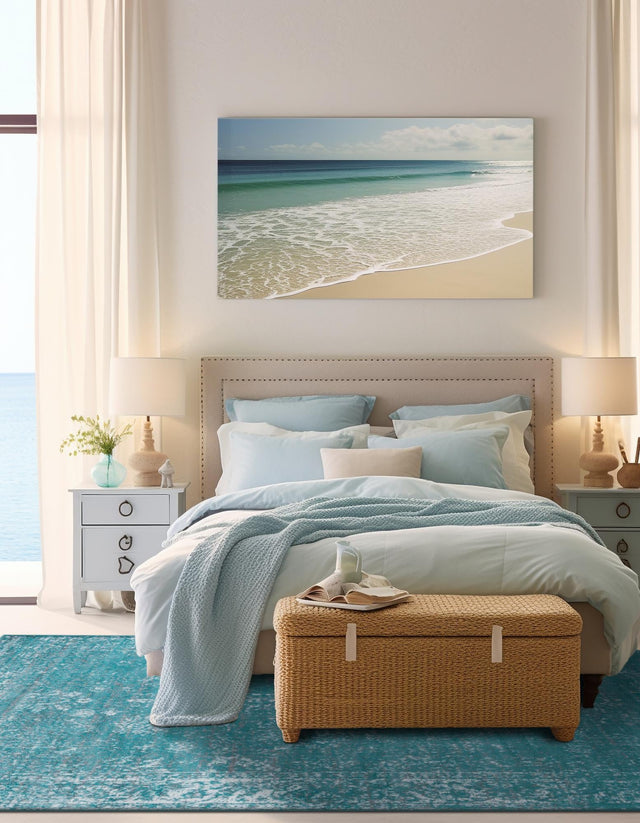 Turquoise 7' 1 x 10' Sofia Rectangle Rug