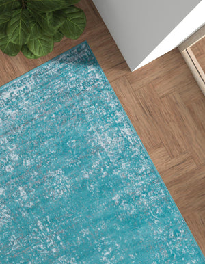 Turquoise 7' 1 x 10' Sofia Rectangle Rug