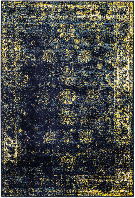 Navy Blue 4' 1 x 6' 1 Sofia Rectangle Rug