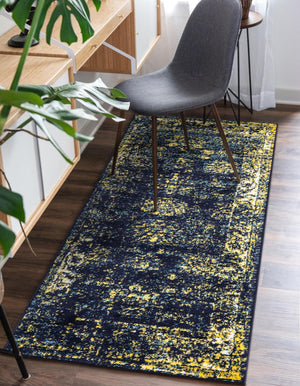 Navy Blue 2' x 13' 1 Sofia Runner Rug