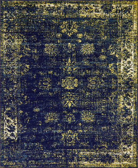 Navy Blue 8' x 10' Sofia Rectangle Rug