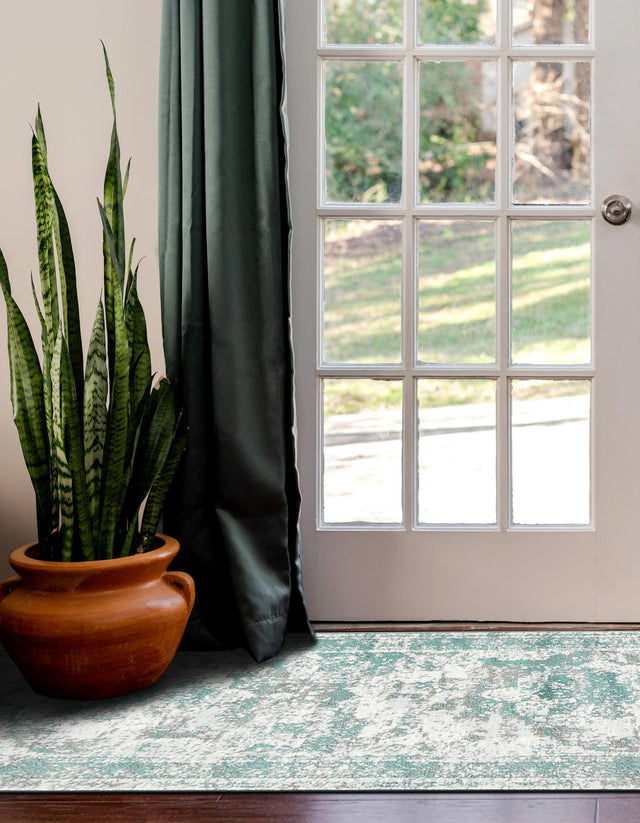 Turquoise 2' x 10' Sofia Runner Rug
