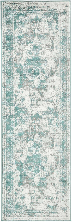 Turquoise 2' x 7' Sofia Runner Rug