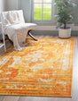 Orange 5' 3 x 8' Sofia Rectangle Rug