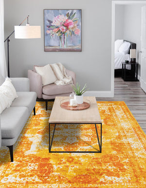 Orange 8' x 11' Sofia Rectangle Rug