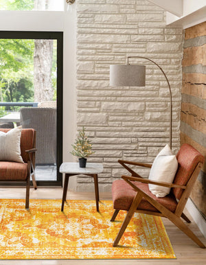 Orange 8' x 11' Sofia Rectangle Rug