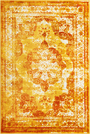 Orange 5' 3 x 8' Sofia Rectangle Rug