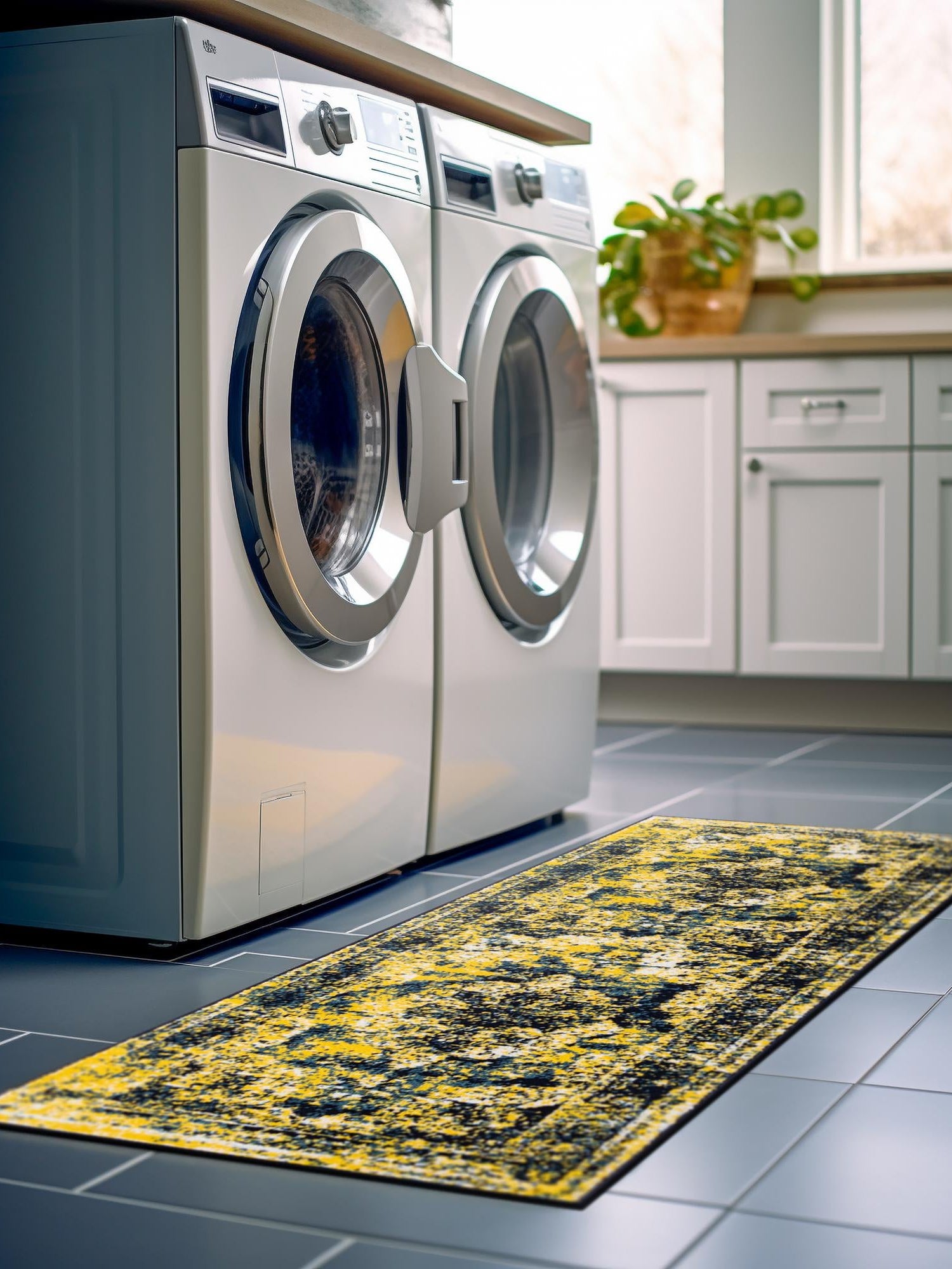 Navy Blue 3' 3 x 16' 5 Sofia Runner Area Rug Durable Easy Clean Stain Resistant Unique Carpet for Affordable Interior Home Design for Sale at Rug Engine