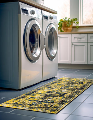Navy Blue 2' x 13' 1 Sofia Runner Rug