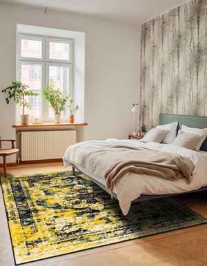 Navy Blue 3' 3 x 5' 3 Sofia Rectangle Rug