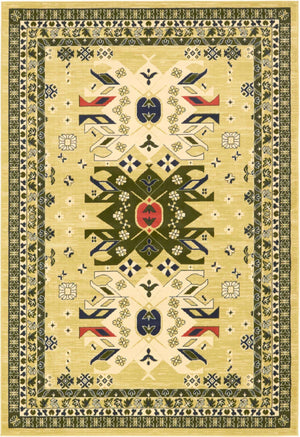 Cream 6' 1 x 9' Taftan Rectangle Area Rug
