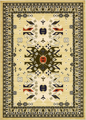 Cream 7' 1 x 10' Taftan Rectangle Area Rug