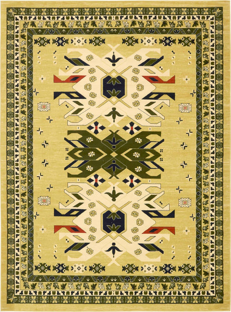 Cream 9' x 12' Taftan Rectangle Area Rug