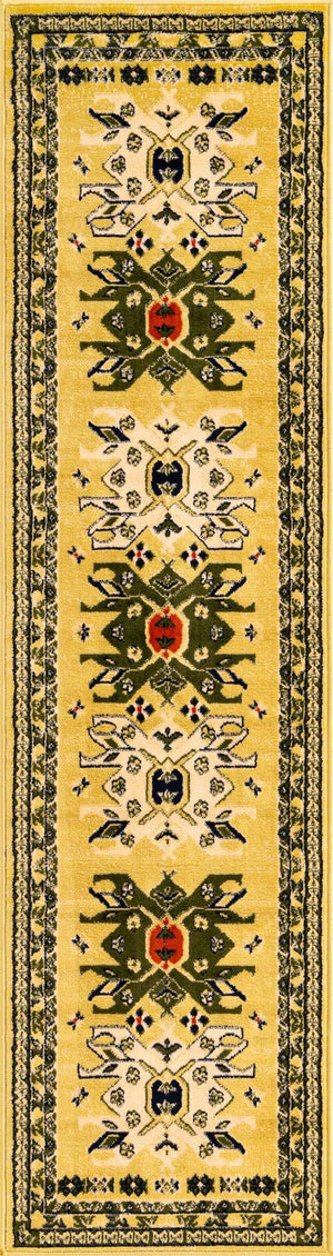 Cream 2' x 8' 2 Taftan Runner Area Rug