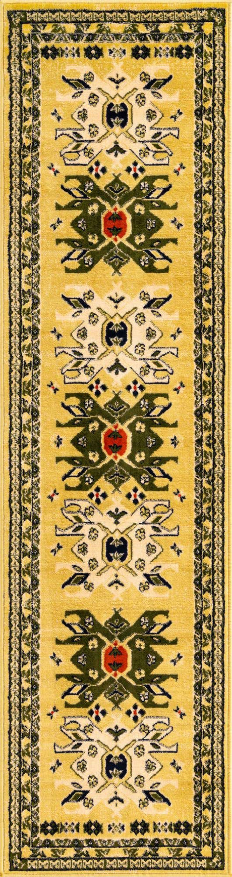 Cream 2' x 8' 2 Taftan Runner Area Rug