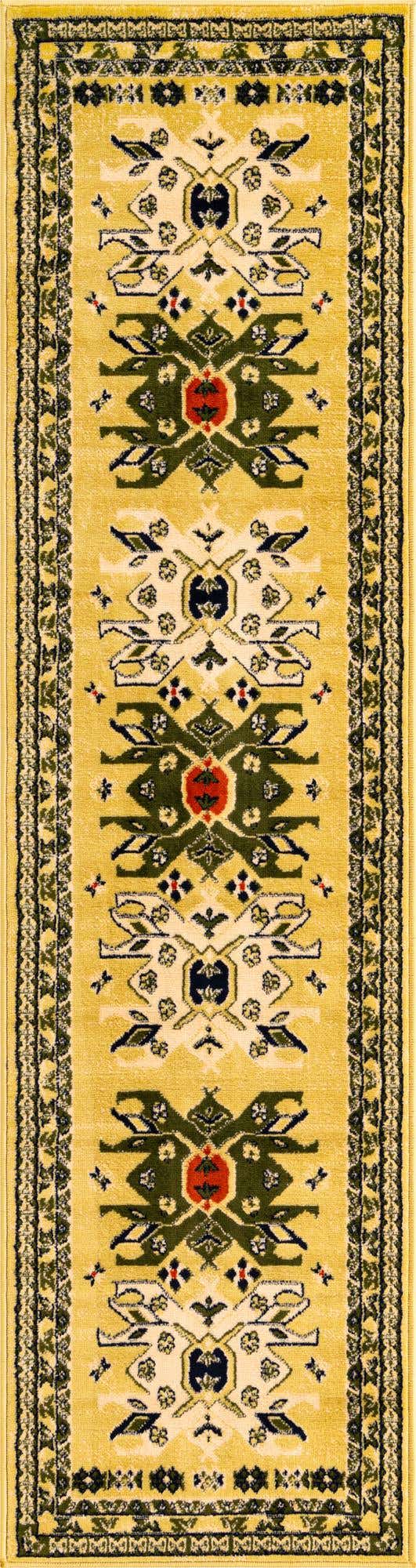 Cream 2' x 8' 2 Taftan Runner Area Rug