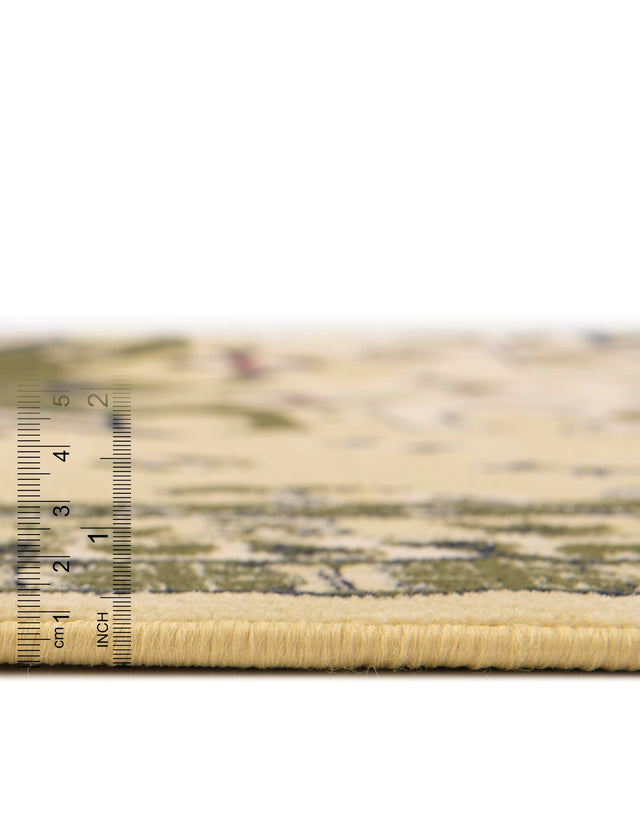 Cream 7' 10 x 7' 10 Taftan Round Area Rug