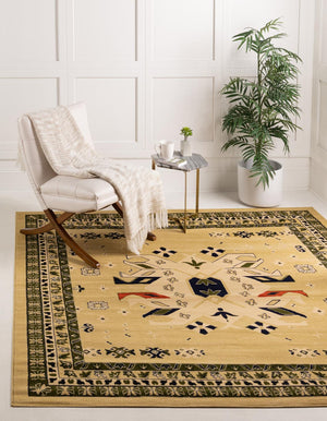 Cream 7' 10 x 7' 10 Taftan Square Area Rug