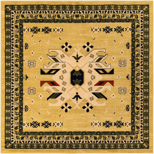 Cream 7' 10 x 7' 10 Taftan Square Area Rug