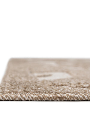 Beige 2' x 6' Outdoor Botanical Runner Area Rug Weather Resistant for Patio, Deck, Terrace, Balcony, Porch Polypropylene Garden Floral Tropical Carpet for Sale at Rug Engine