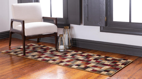 Multicolor 2' x 8' Barista Runner Area Rug 100% Polypropylene Abstract Modern Geometric Carpet for Living Room Dining Office Dorm Room Decor for Sale at Rug Engine