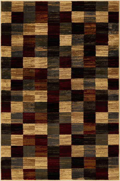 Multicolor 4' 1 x 6' 1 Barista Rectangle Area Rug 100% Polypropylene Abstract Modern Geometric Carpet for Living Room Dining Office Dorm Room Decor for Sale at Rug Engine