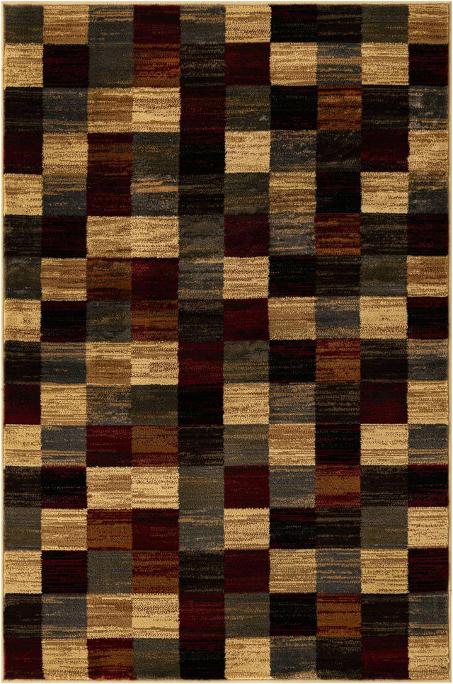 Multicolor 4' 1 x 6' 1 Barista Rectangle Area Rug 100% Polypropylene Abstract Modern Geometric Carpet for Living Room Dining Office Dorm Room Decor for Sale at Rug Engine