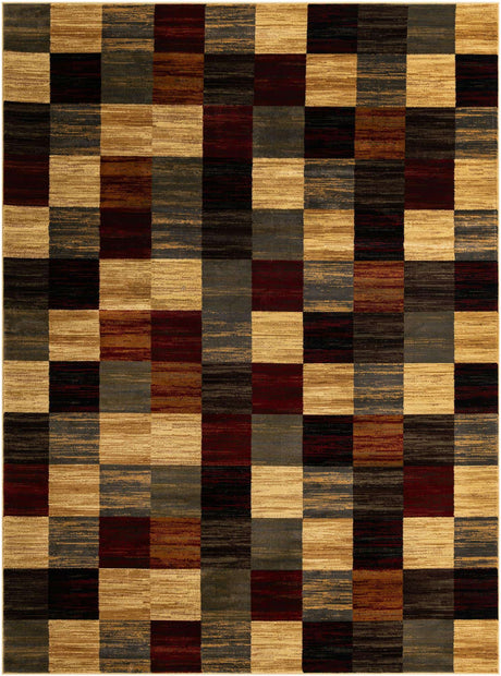 Multicolor 9' x 12' Barista Rectangle Area Rug 100% Polypropylene Abstract Modern Geometric Carpet for Living Room Dining Office Dorm Room Decor for Sale at Rug Engine
