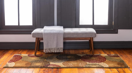 Beige 2' 7 x 12' Barista Runner Area Rug 100% Polypropylene Abstract Modern Geometric Carpet for Living Room Dining Office Dorm Room Decor for Sale at Rug Engine