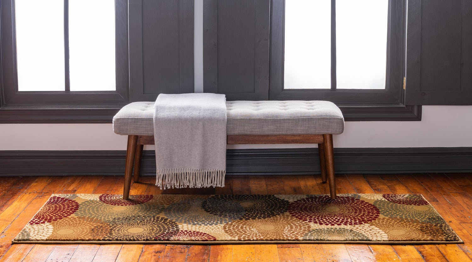 Beige 2' x 4' 1 Barista Runner Area Rug 100% Polypropylene Abstract Modern Geometric Carpet for Living Room Dining Office Dorm Room Decor for Sale at Rug Engine