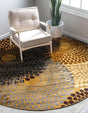 Beige 10' x 10' Barista Round Area Rug 100% Polypropylene Abstract Modern Geometric Carpet for Living Room Dining Office Dorm Room Decor for Sale at Rug Engine