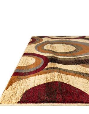 Beige 2' x 3' 1 Barista Rectangle Area Rug 100% Polypropylene Abstract Modern Geometric Carpet for Living Room Dining Office Dorm Room Decor for Sale at Rug Engine
