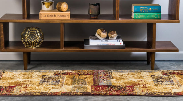 Beige 2' x 6' 1 Barista Runner Area Rug 100% Polypropylene Abstract Modern Geometric Carpet for Living Room Dining Office Dorm Room Decor for Sale at Rug Engine