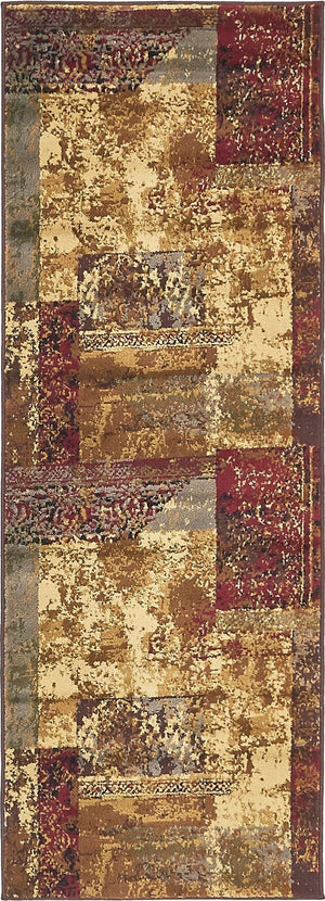 Beige 2' x 6' 1 Barista Runner Area Rug 100% Polypropylene Abstract Modern Geometric Carpet for Living Room Dining Office Dorm Room Decor for Sale at Rug Engine