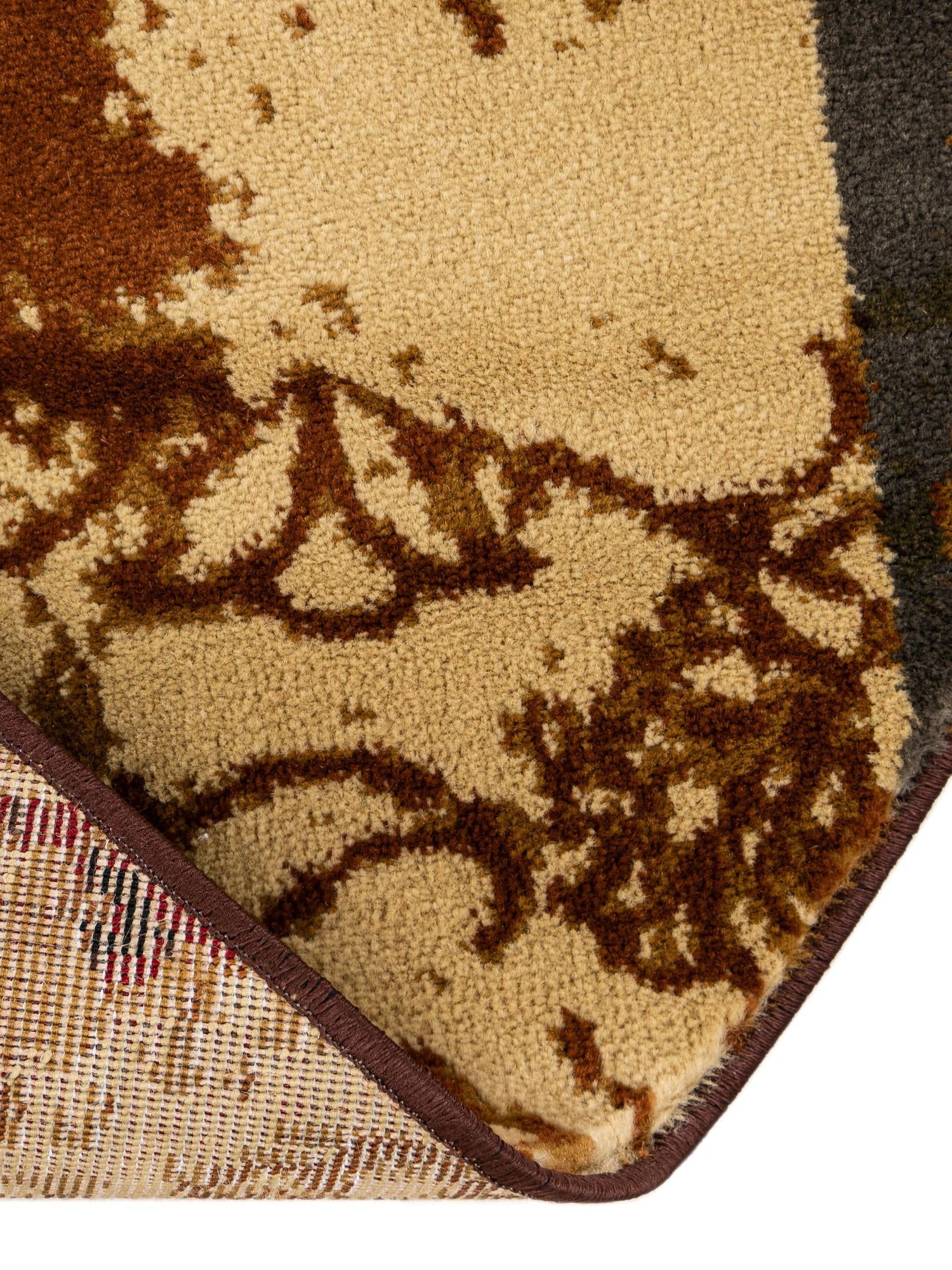 Beige 7' 10 x 7' 10 Barista Round Area Rug 100% Polypropylene Abstract Modern Geometric Carpet for Living Room Dining Office Dorm Room Decor for Sale at Rug Engine