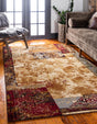 Beige 2' x 3' 1 Barista Rectangle Area Rug 100% Polypropylene Abstract Modern Geometric Carpet for Living Room Dining Office Dorm Room Decor for Sale at Rug Engine