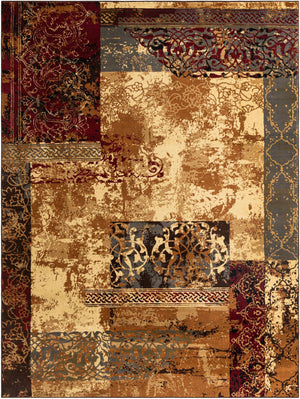 Beige 9' x 12' Barista Rectangle Area Rug 100% Polypropylene Abstract Modern Geometric Carpet for Living Room Dining Office Dorm Room Decor for Sale at Rug Engine