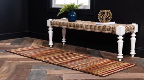 Beige 2' 2 x 10' Barista Runner Area Rug 100% Polypropylene Abstract Modern Geometric Carpet for Living Room Dining Office Dorm Room Decor for Sale at Rug Engine